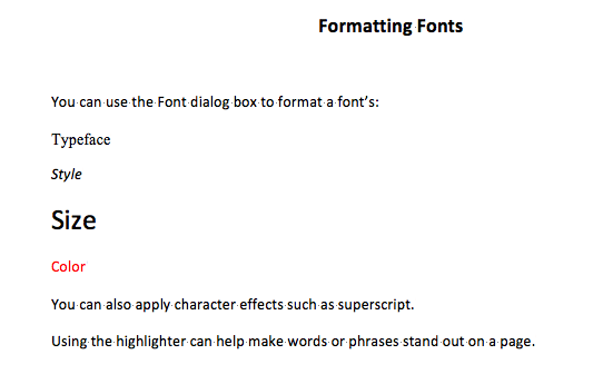 Fonts 1