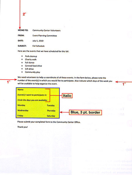 Instructions