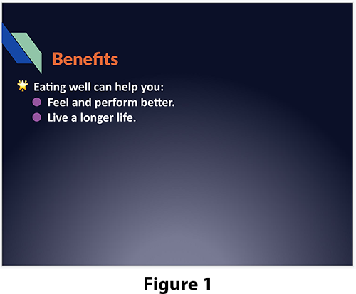 Slide 2: Benifits