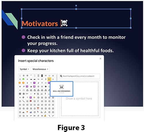 Slide 10: Motivators, skull and crossbones